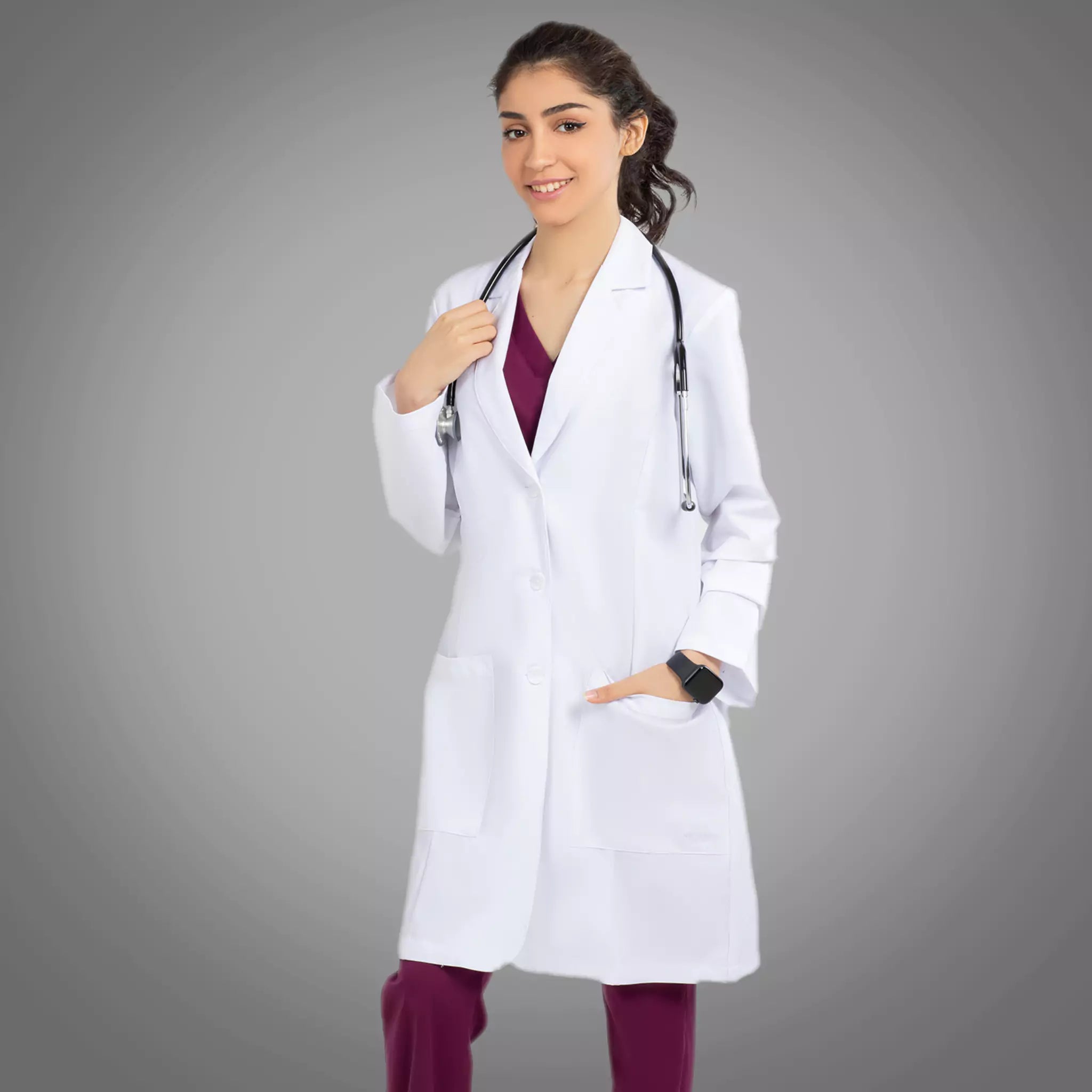 Greys Anatomy Signature 35" Womens Lab coat 2402 - scrubn